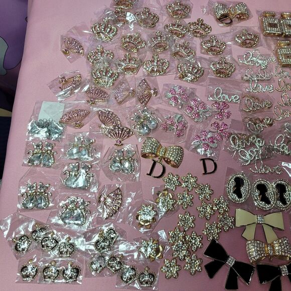 Large Lot Art Deco Enamel Rhinestone Metal Bling Cabochon Pin Brooches Designer - Picture 13 of 16